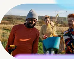 Image of diverse people farming depicting the changing ESG environment